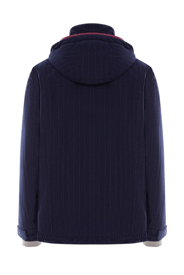 Brunello Cucinelli men's blue striped wool ski jacket 191404 - photo 2