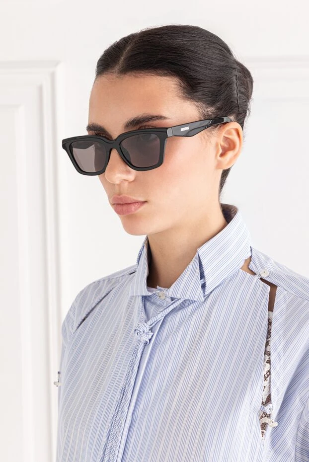 Jacquemus carre black women's sunglasses 191551 - photo 2
