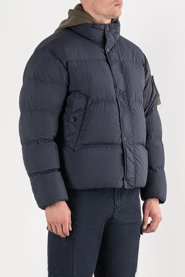 Stone Island короткий пуховик с минималистичным дизайном и объемным кроем 191576 - фото 3