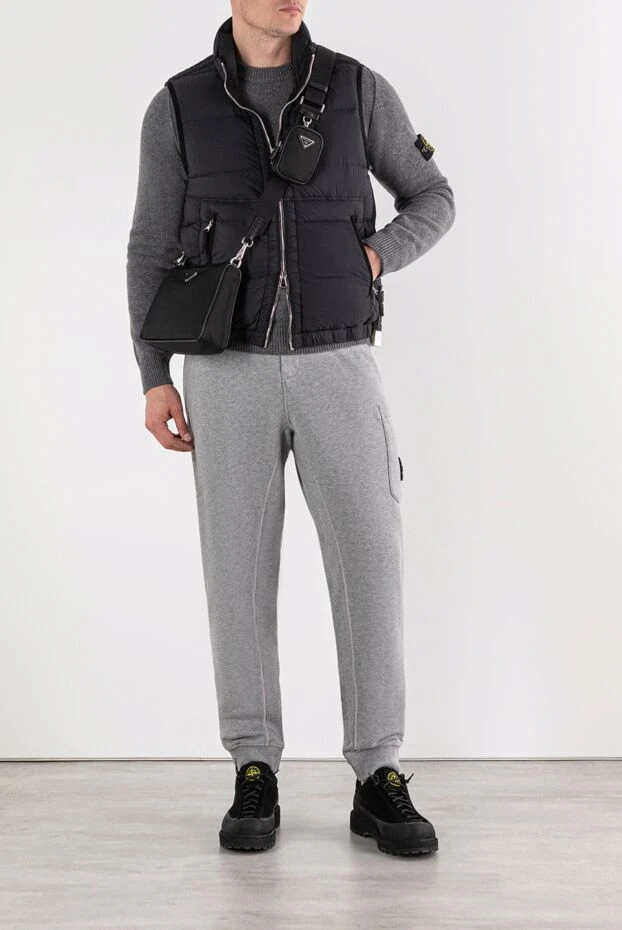 Stone Island жилет с объемным воротником и карманами на молнии 191577 - фото 2