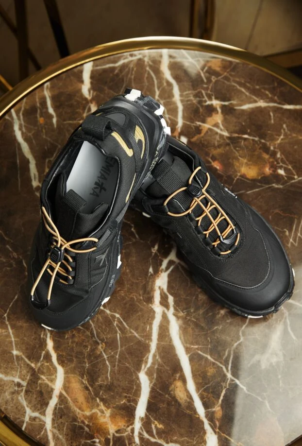 Premiata crosso 2 sneakers in black fabric and suede 191590 - photo 3