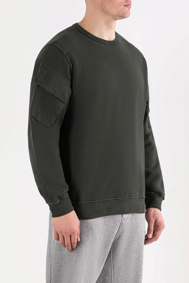 Stone Island green fleece crew neck sweatshirt 191629 - photo 3