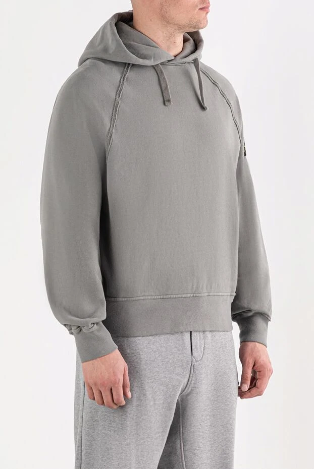 Stone Island loose-fitting fleece hoodie with raglan sleeves 191631 - photo 3