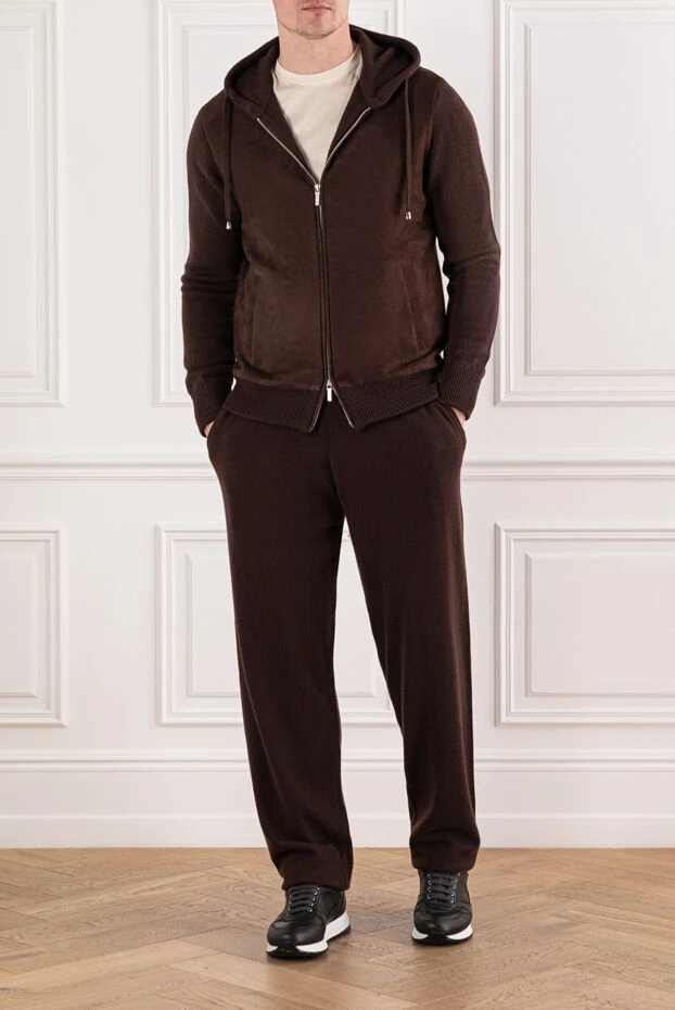 Cesare di Napoli brown tracksuit with velvet inserts 191641 - photo 2
