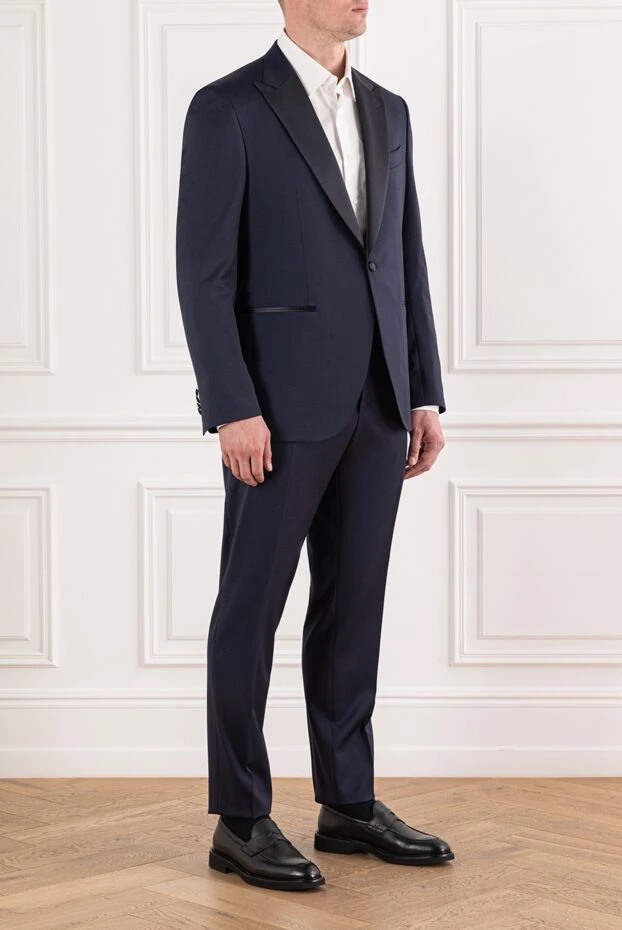 Sartoria Latorre classic wool tuxedo with contrasting satin trim 191646 - photo 3