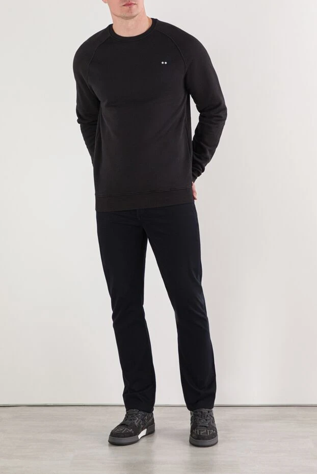 Jacob Cohen sweatshirt made of black cotton with a soft, dense texture 191686 - photo 2