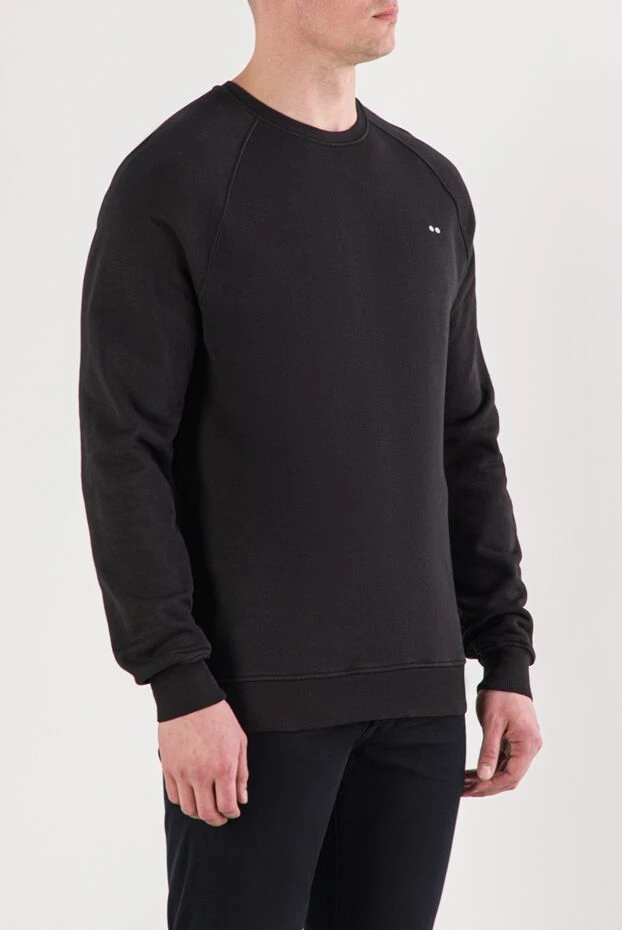 Jacob Cohen sweatshirt made of black cotton with a soft, dense texture 191686 - photo 3
