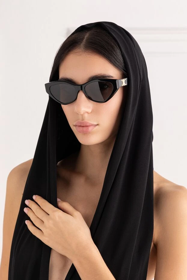 Celine triomphe 17 sunglasses in black 191754 - photo 2