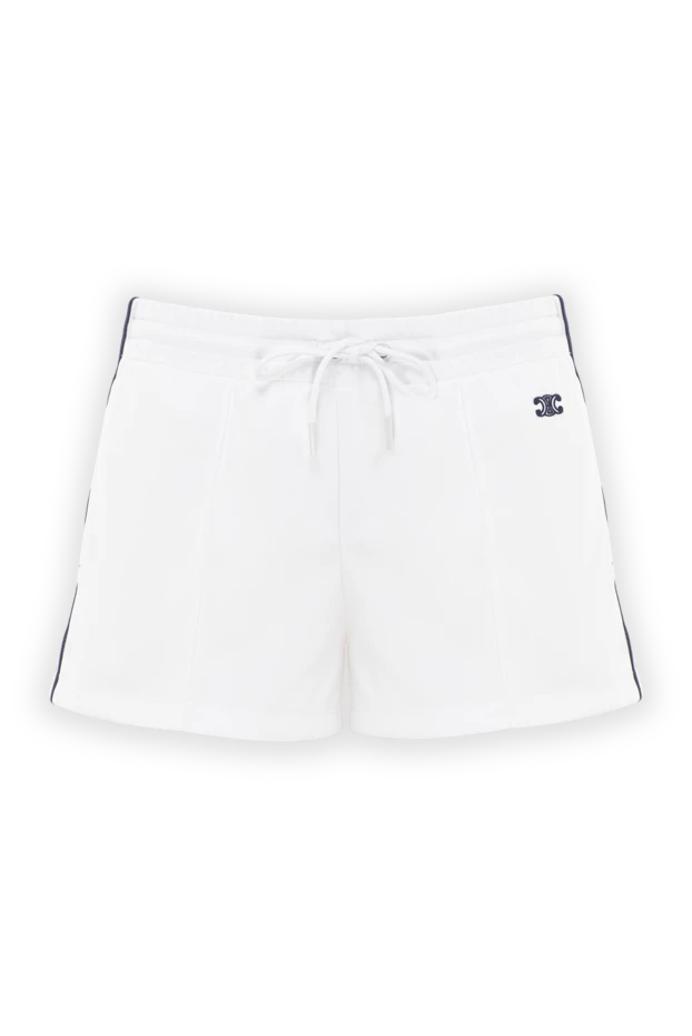 Celine white sports shorts made of thick double-sided jersey 191765 - photo 1
