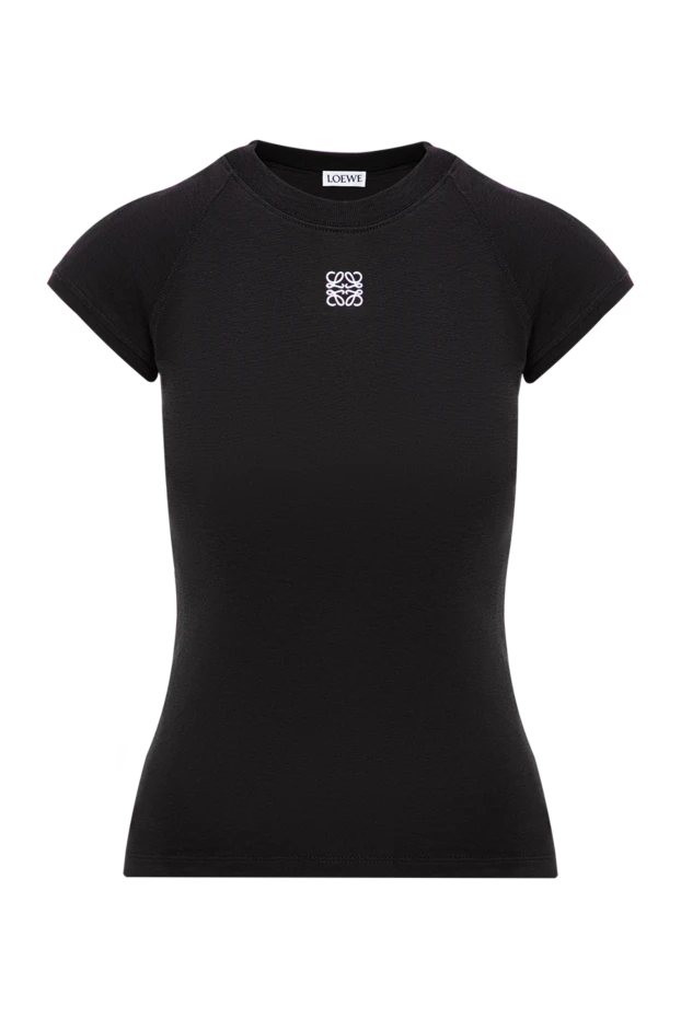Loewe black small fit anagram t-shirt for women 191769 - photo 1
