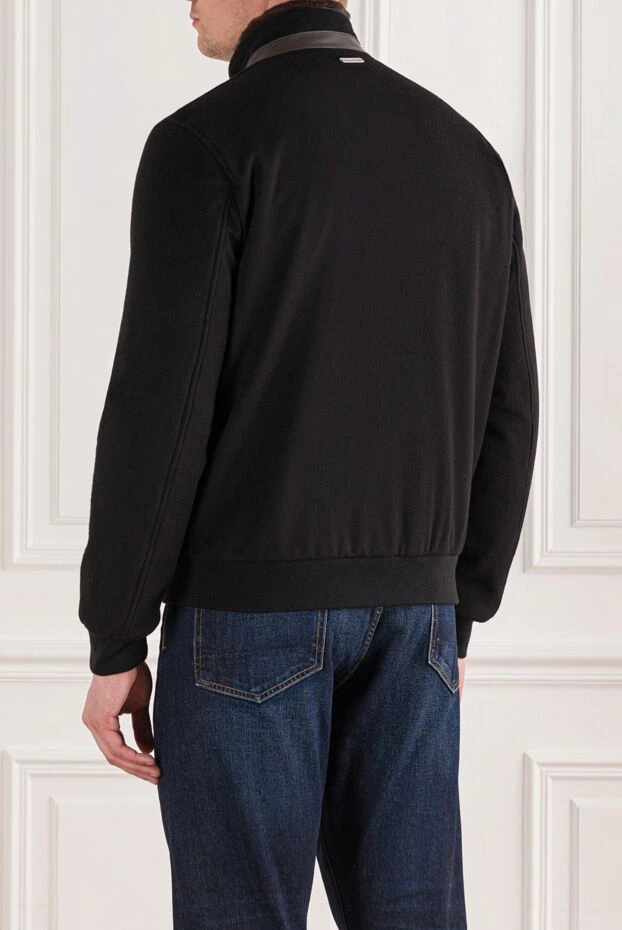 Tombolini black bodysuit with curved logo and lace 191846 - photo 3