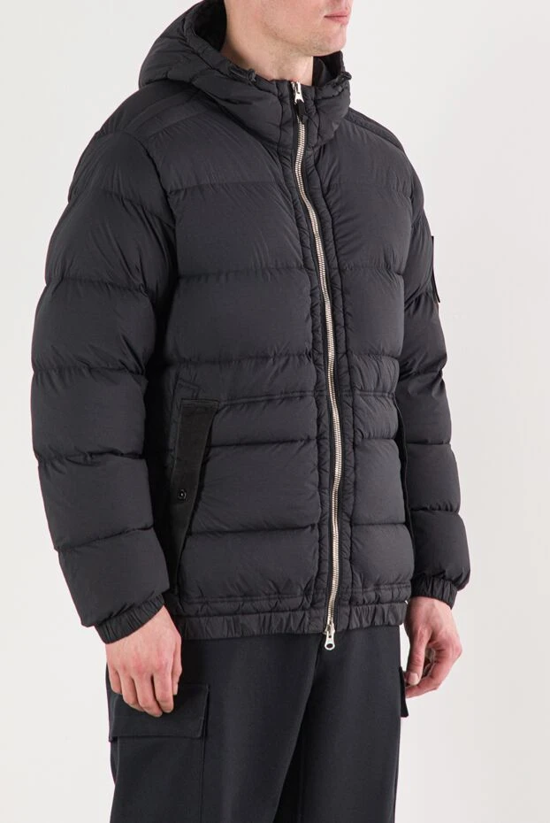 Stone Island черная пуховая куртка из легкого нейлона 191852 - фото 3