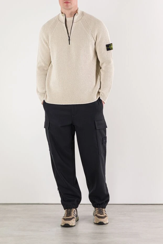 Stone Island rws wool half zip knitted tee 191853 - photo 2