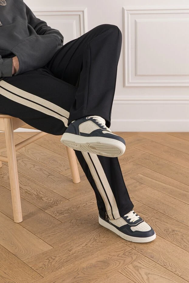 Dior низькі кросівки b27 uptown зернистої шкіри із тисненим мотивом gravity 191931 - фото 2