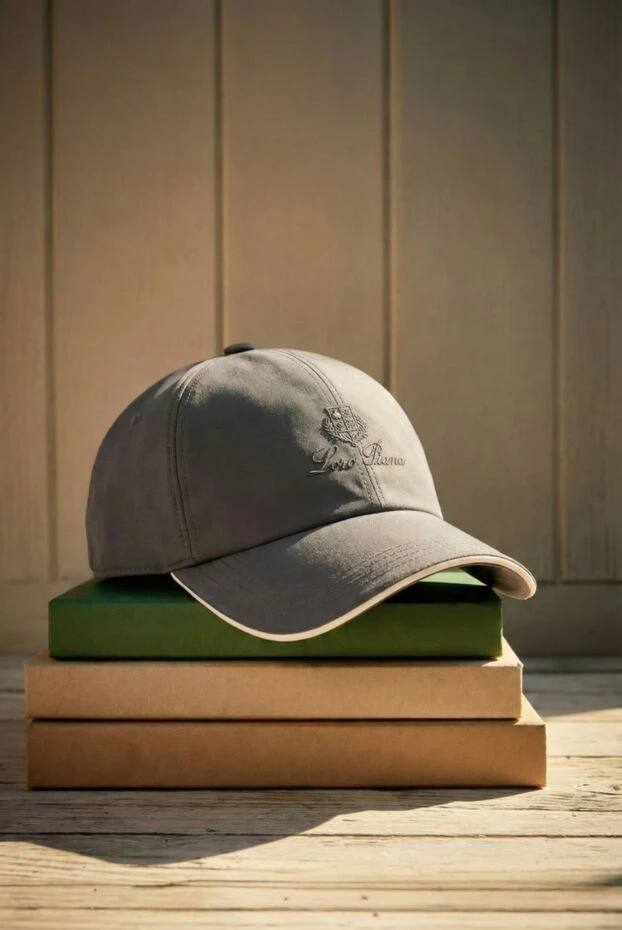 Loro Piana wind black microfiber six-piece baseball cap 191938 - photo 2