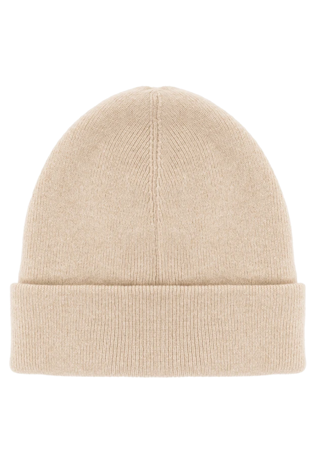 Loro Piana classic ribbed baby cashmere beanie hat in beige 191941 - photo 3