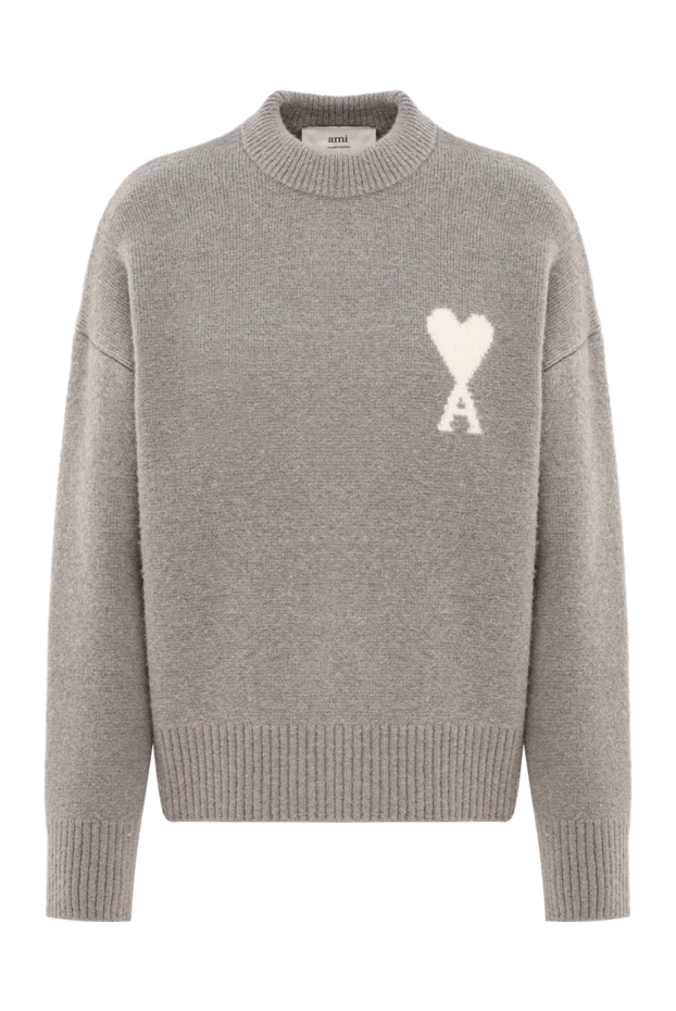 Ami grey jumper with white heart logo 191945 - photo 1