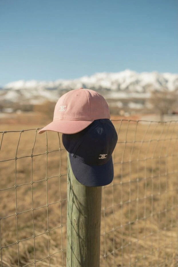 Celine triomphe pink cotton baseball cap with logo 191958 - photo 2