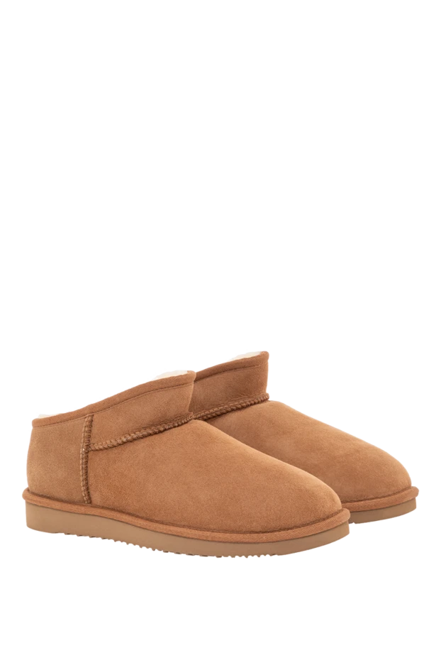 Marina Torres короткие угги из овчины коричневого цета женские 192051 - фото 3