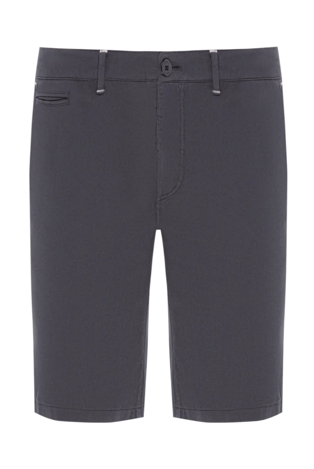 Чоловічі бавовняні шорти-чіноси темно-сірого кольору - фото 1