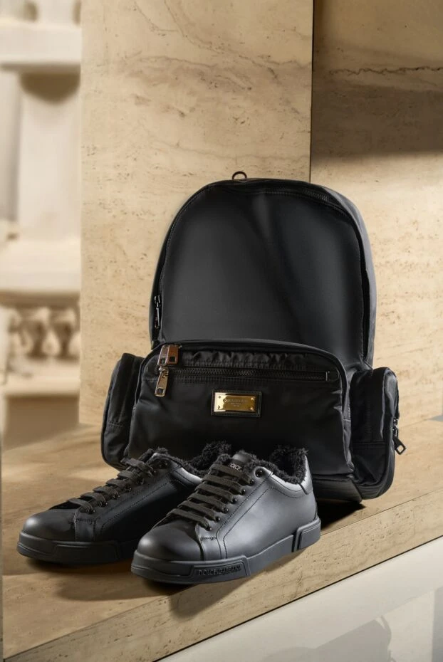 Portofino Light black calfskin winter sneakers - photo 2
