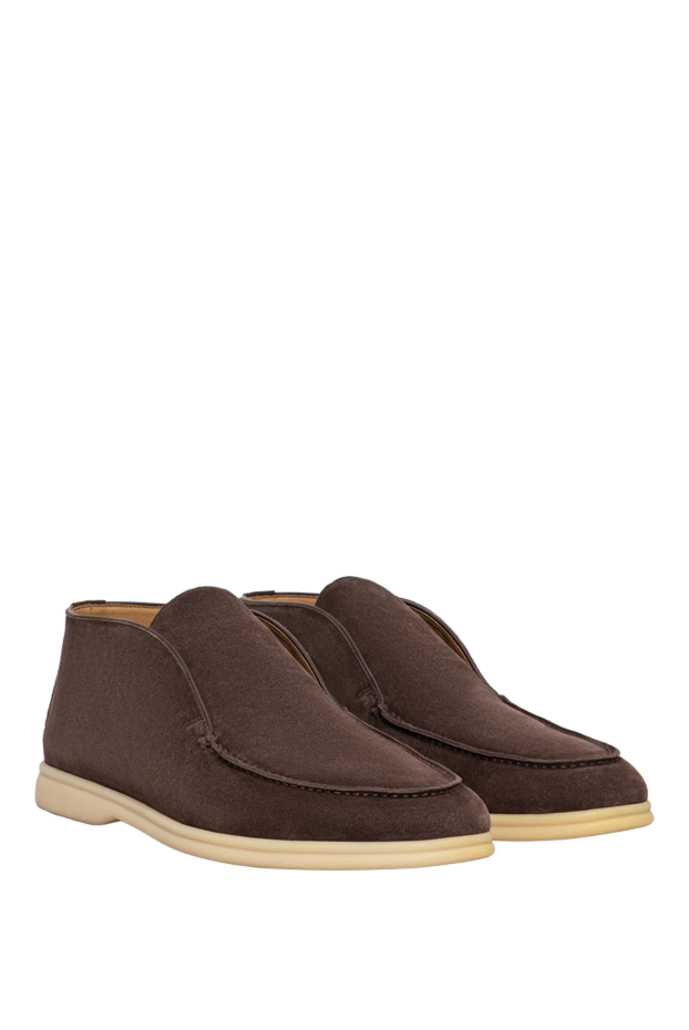 Loro Piana open walk ankle boot in soft beige suede 192155 - photo 3