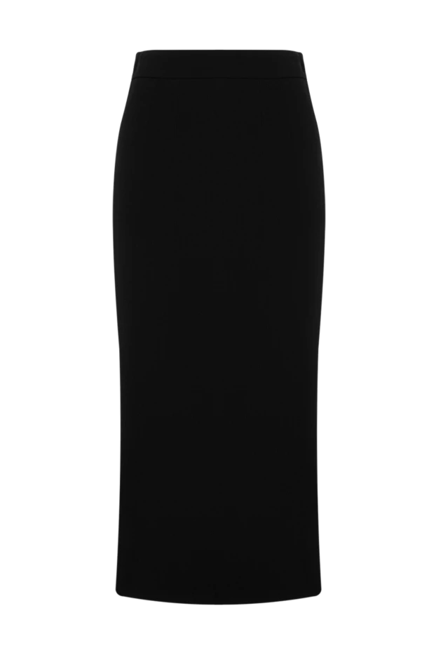 Dolce & Gabbana спідниця міді із натуральної вовни чорного кольору 192249 - фото 1