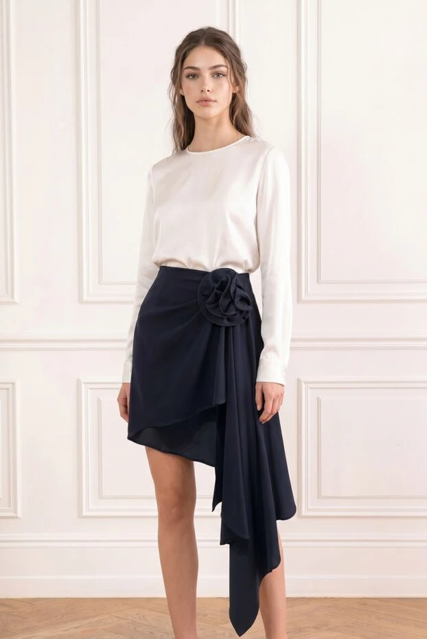 Magda Butrym high-waisted fitted mini skirt with a cascading asymmetrical train 192284 - photo 2