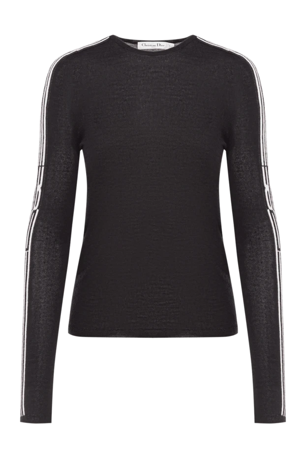Dior black long-sleeved cashmere and silk jumper 192299 - photo 1