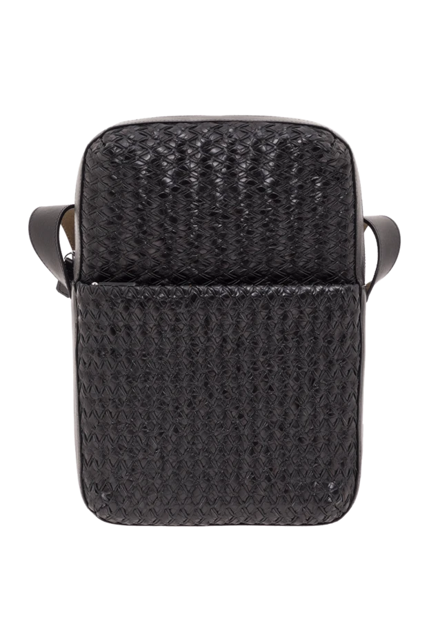 Tardini men's black woven leather shoulder bag 192381 - photo 1