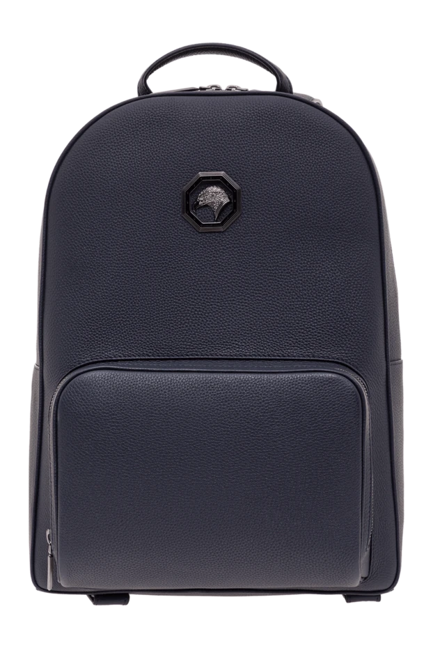 Stefano Ricci dark blue men's backpack made of grained calfskin leather 192405 - photo 1