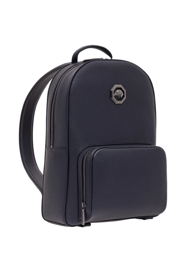 Stefano Ricci dark blue men's backpack made of grained calfskin leather 192405 - photo 3