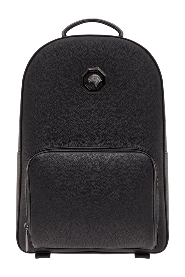 Black men's calfskin backpack - photo 1