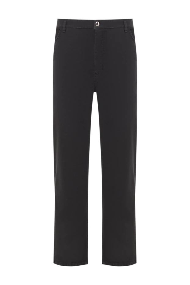 Zilli men's black jeans with embroidery on the back pockets. 196922 - photo 1