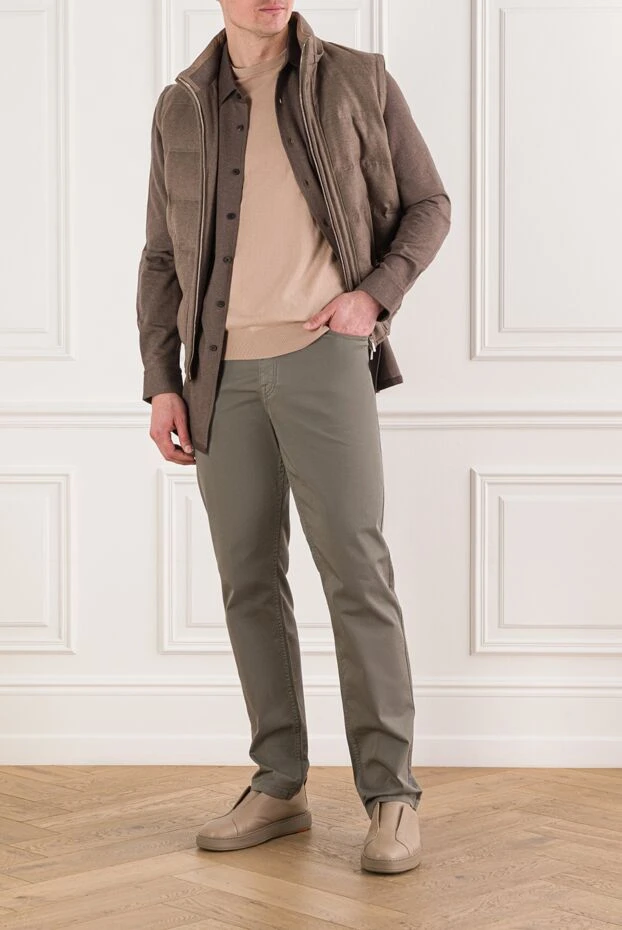 Cesare di Napoli men's cotton knitted short sleeve jumper 192447 - photo 2