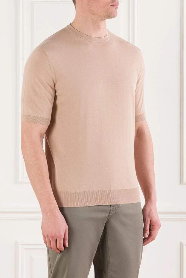 Cesare di Napoli men's cotton knitted short sleeve jumper 192447 - photo 3