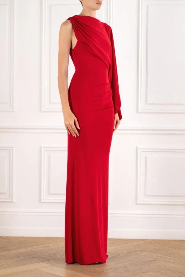 The Andamane selene one-shoulder scarlet jersey maxi dress 192513 - photo 3