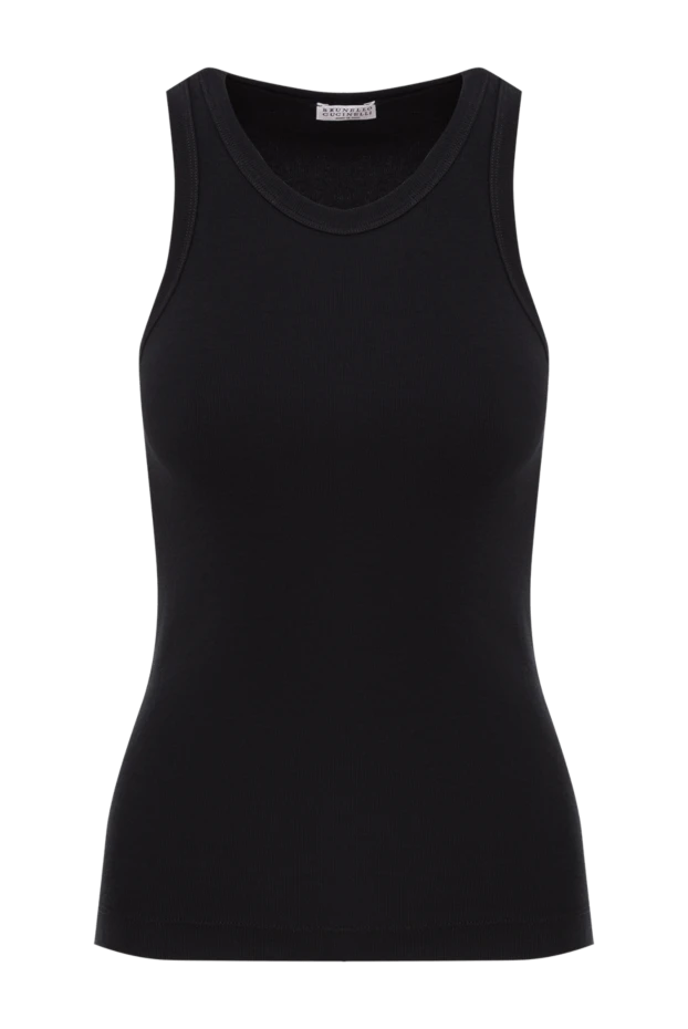 Black organic cotton top - photo 1
