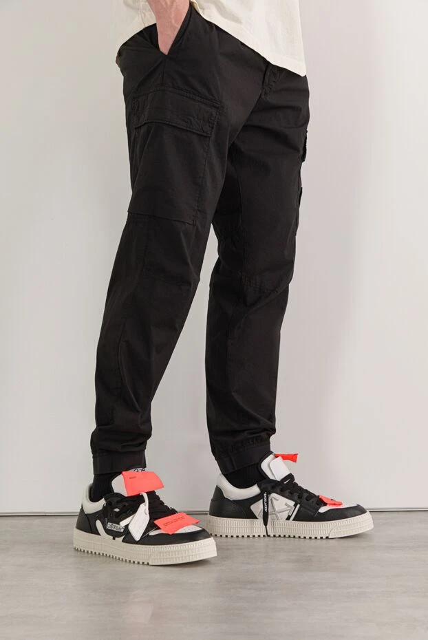 Off-White чоловічі кросівки 3.0 court low top з натуральної шкіри 192650 - фото 2