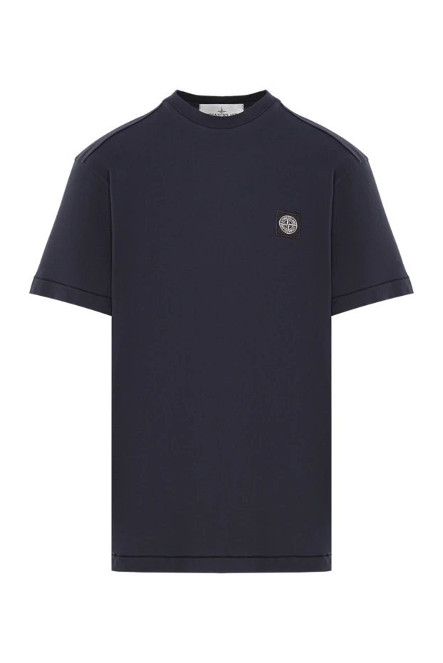 Stone Island blue t-shirt with short sleeves made of cotton jersey 196988 - photo 1