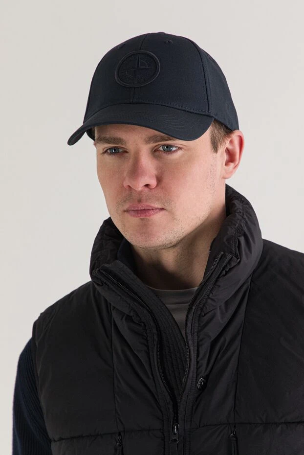 Stone Island a dark blue six-piece baseball cap with raised compass embroidery. 192707 - photo 2