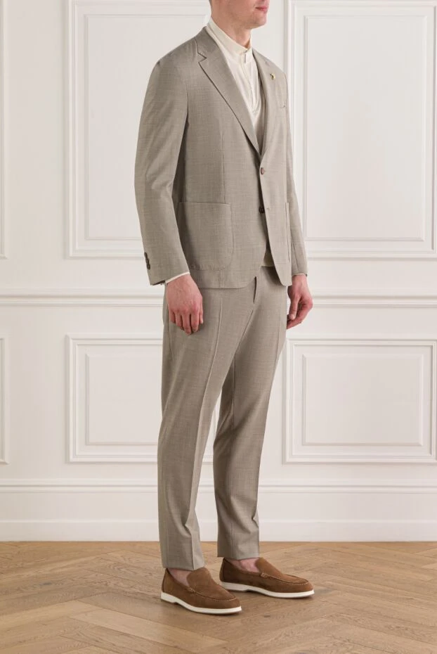 Tombolini men's classic two-piece suit in beige 192735 - photo 3