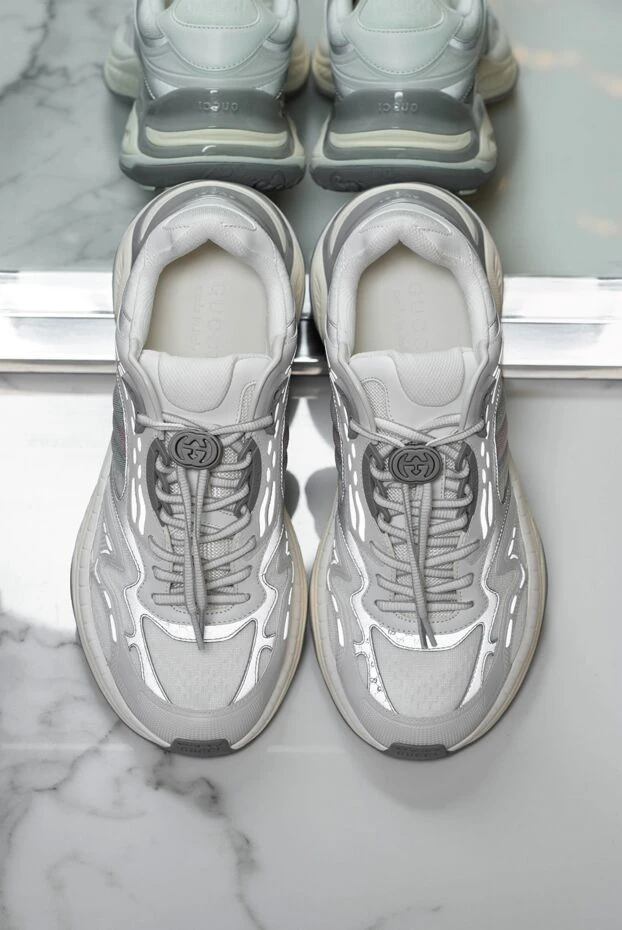 Gucci men's sneakers with a multi-layered upper and a chunky sole 192755 - photo 3