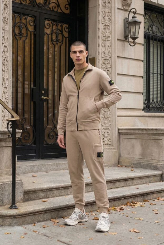 Чоловічі кросівки з багатошаровим верхом та масивною підошвою - фото 2