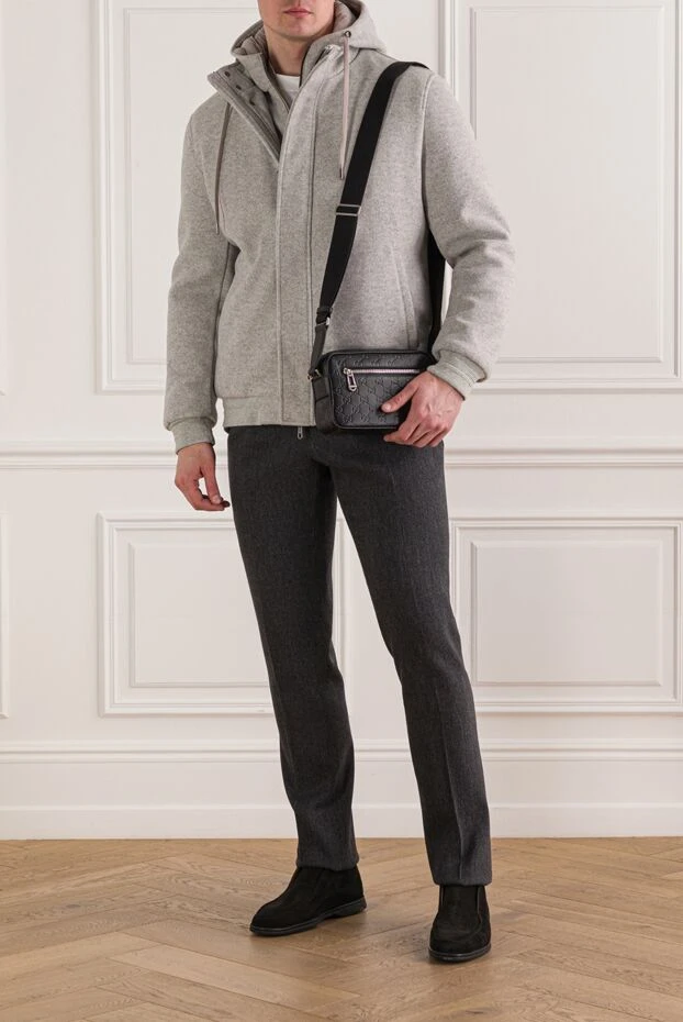 Siviglia сіре спортивне худи з м'якого трикотажного джерсі 192833 - фото 2