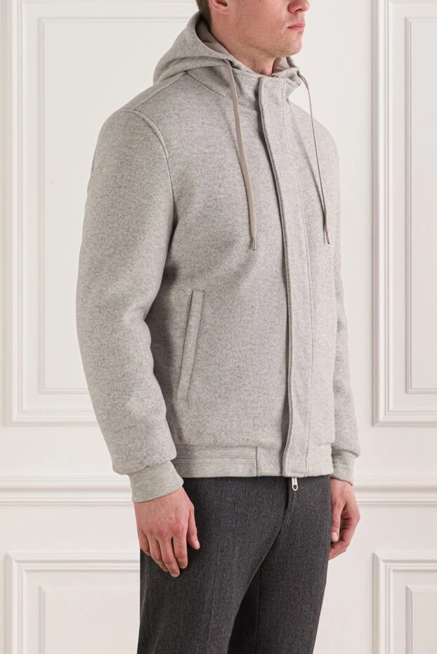 Siviglia сіре спортивне худи з м'якого трикотажного джерсі 192833 - фото 3