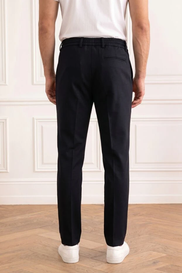 Berwich black men's classic drawstring jogger pants 192871 - photo 3