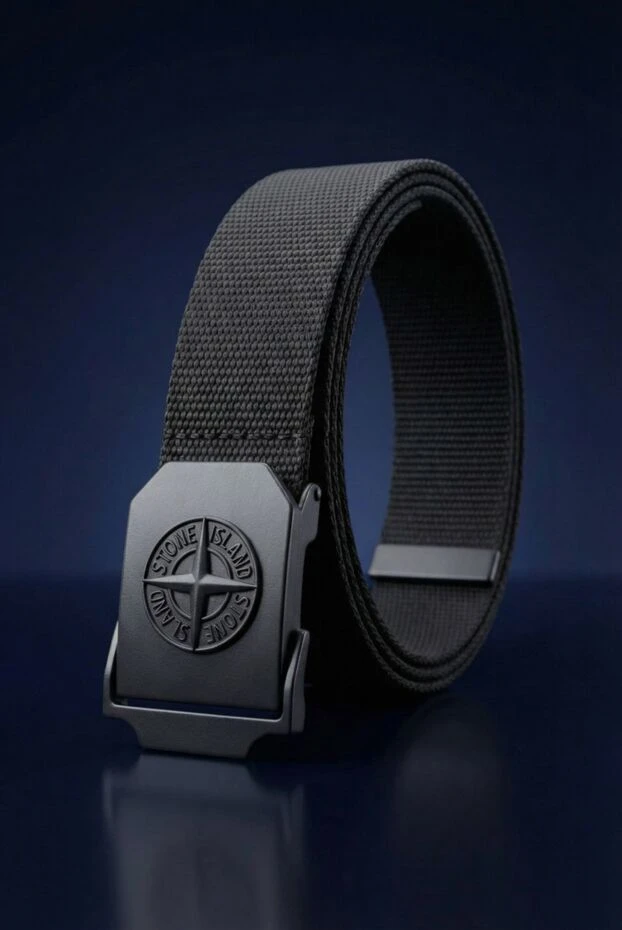 Stone Island nylon webbing belt with buckle and embossed logo 192873 - photo 2