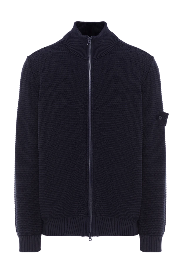 Stone Island a loose-fitting blue zip-up cardigan with pockets. 192880 - photo 1