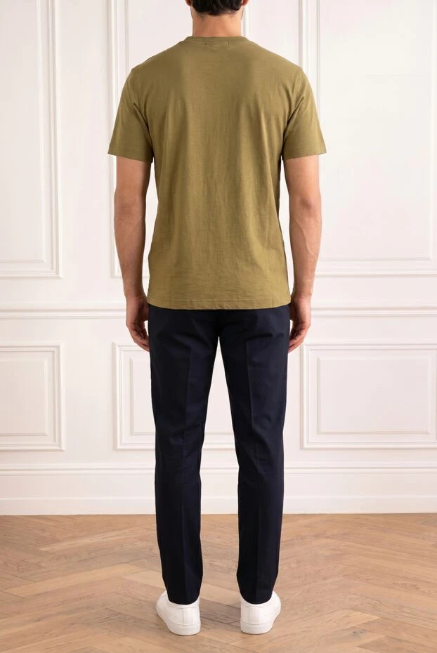 Stone Island men's mustard-colored cotton t-shirt 192890 - photo 2